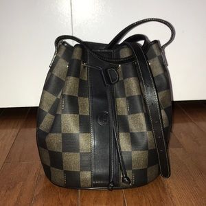Vintage Checkered Fendi Hobo Bag